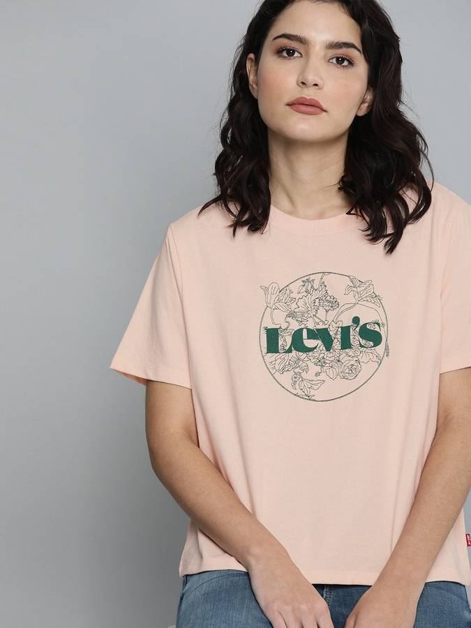Printed Women s Grey T-Shirt