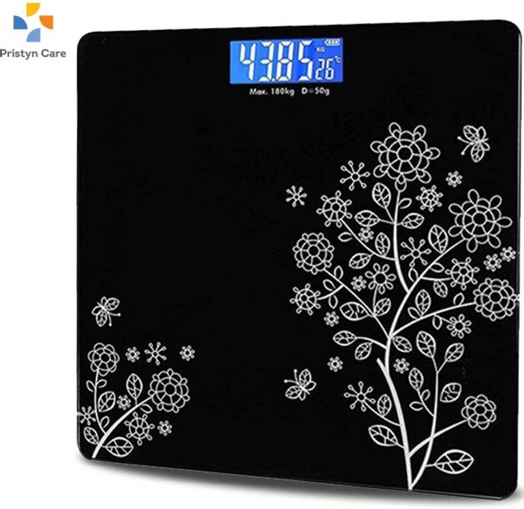 Pristyn care Heavy Duty Electronic Thick Tempered Glass LCD Display Square Electronic Digital Personal Bathroom Health Body Weight Bathroom Weighing Scale, weight bathroom scale digital, Bathroom Health Body Weight Scales For Body Weight, Weight Scale Di