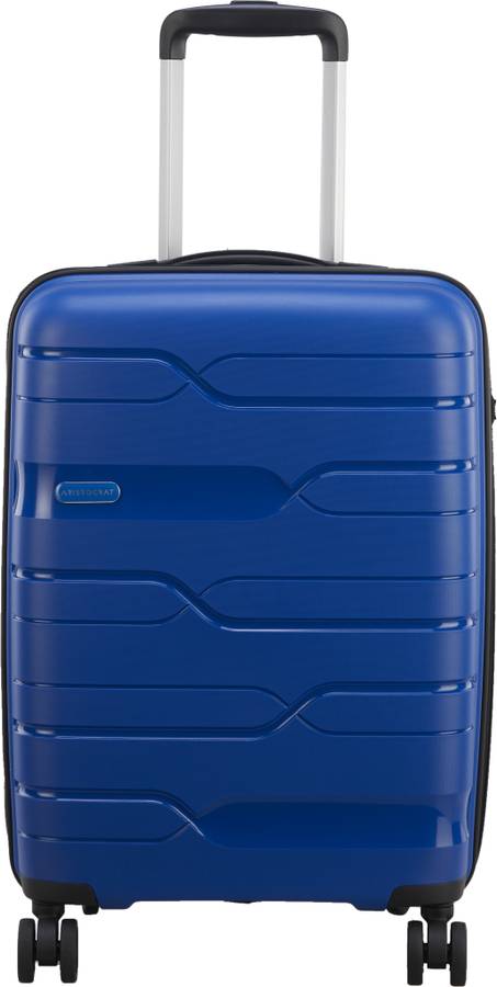 Small Cabin Luggage (55 cm) - WAVE STROLLY 360 CABIN BLUE - Blue