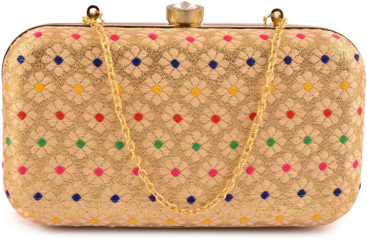 Party Beige  Clutch  - Regular Size Price in India