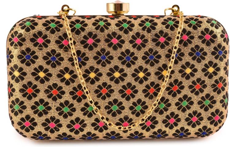 Party Black  Clutch  - Regular Size Price in India