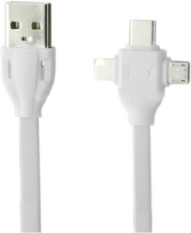 IGADG 3 in 1 USB Cable with Glowing LED 1 m Micro USB Cable