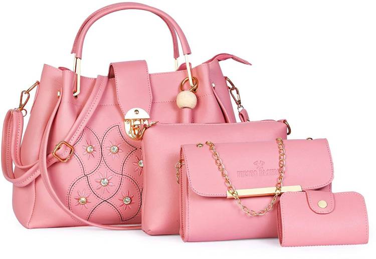 Women Pink Hand-held Bag - Regular Size Price in India