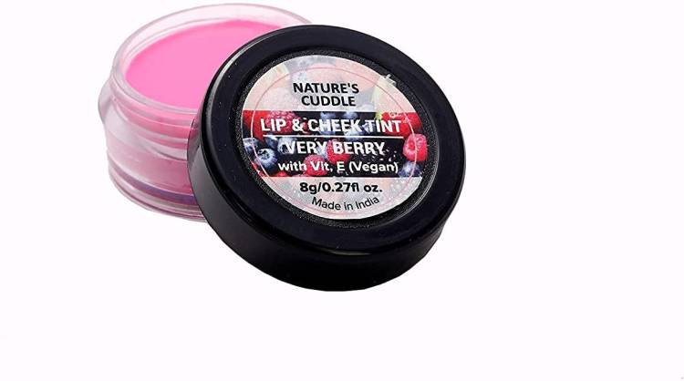 NATURE'S CUDDLE Very Berry Lip & Cheek Tint (VEGAN) -- Made with the goodness of Almond Oil, Shea Butter, Vitamin E and Essential Oils Lip Stain Price in India