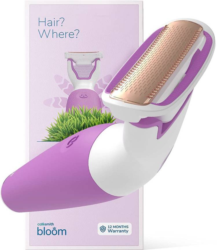 caresmith Bloom Electric Bikini Trimmer for Women| 18k Gold Plated Blades |Hair Removal Machine for Women | Specially Designed for Bikini Area | Hair Remover for Women for Body & Bikini Area  Runtime: 60 min Trimmer for Men & Women