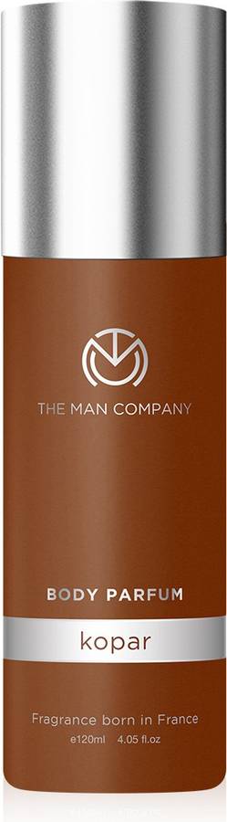 THE MAN COMPANY Non-Gas Body Perfume For Men - Kopar (120 Ml)| | No Gas Perfumes | Long Lasting Fragrance | Deodorant for Men Perfume - 120 ml