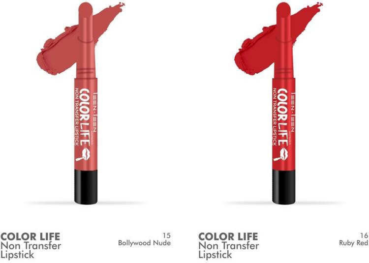 Teen.Teen Colorlife Combo (Bollywood Nude, Ruby Red, 4.2 g) Price in India