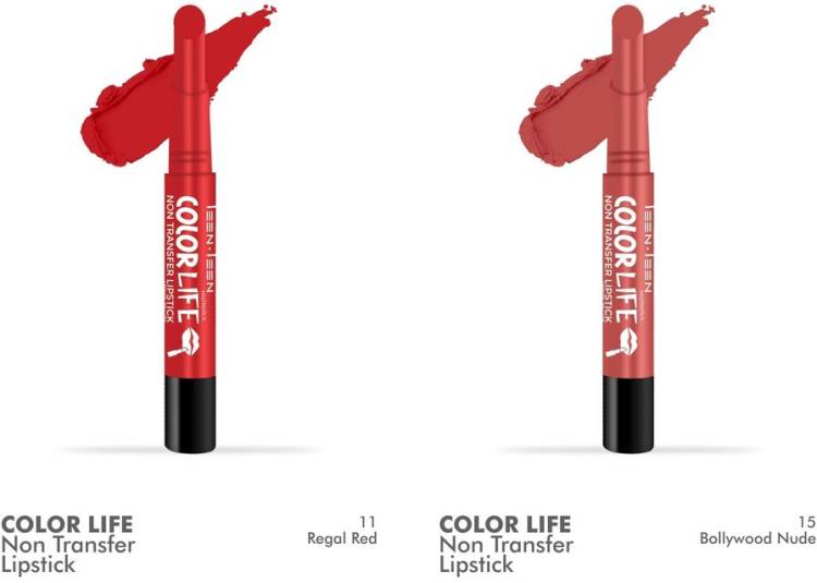 Teen.Teen Colorlife Combo (Regal Red, Bollywood Nude, 4.2 g) Price in India