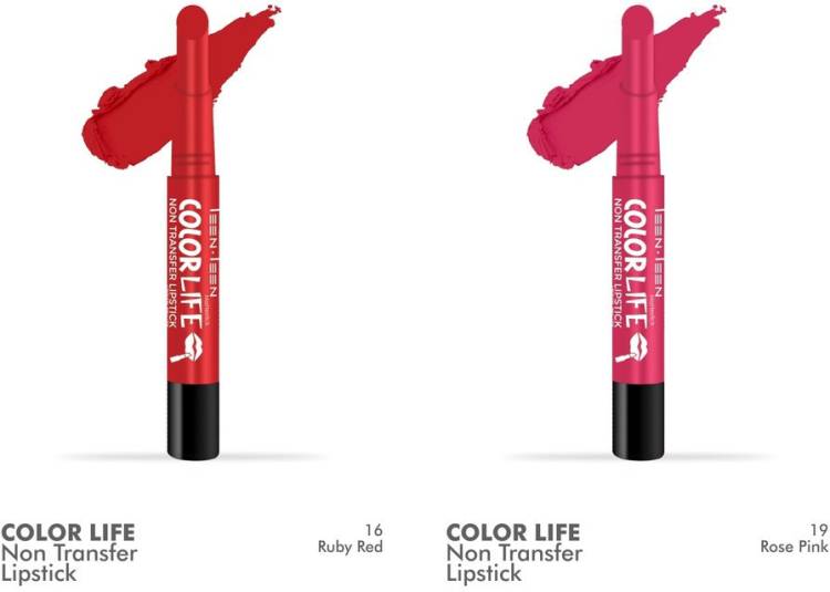 Teen.Teen Colorlife Combo (Ruby Red, Rose Pink, 4.2 g) Price in India