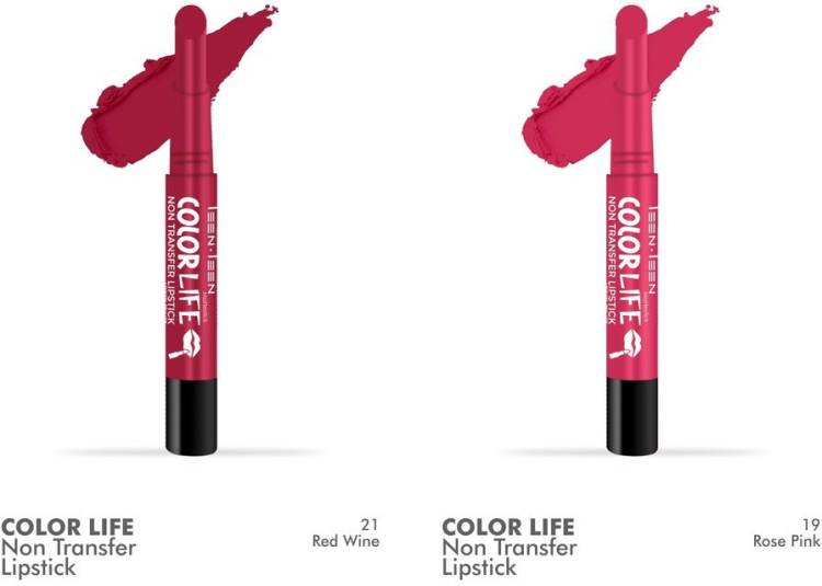 Teen.Teen Colorlife Combo (Rose Pink, Red Wine, 4.2 g) Price in India