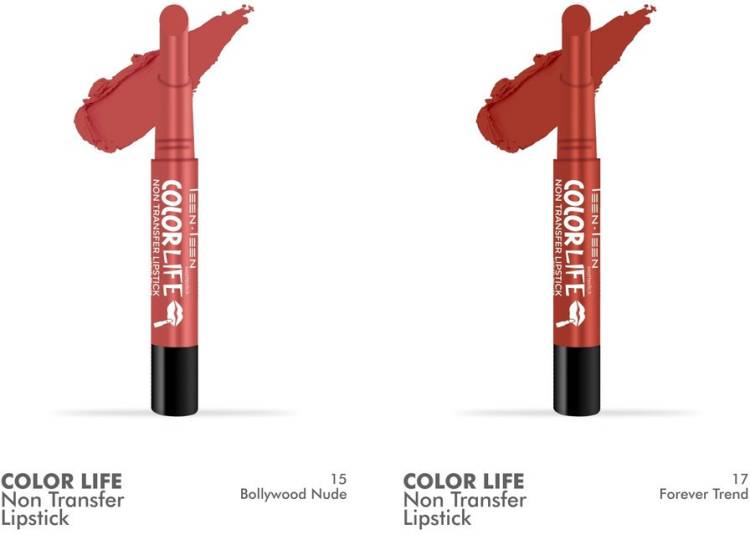 Teen.Teen Colorlife Combo (Bollywood Nude, Forever Trend, 4.2 g) Price in India