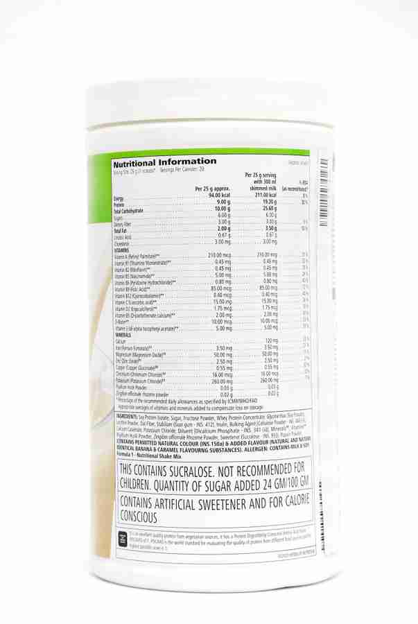 Herbalife Nutrition Formula 1 Shake Vanilla + Rose Kheer + Banana