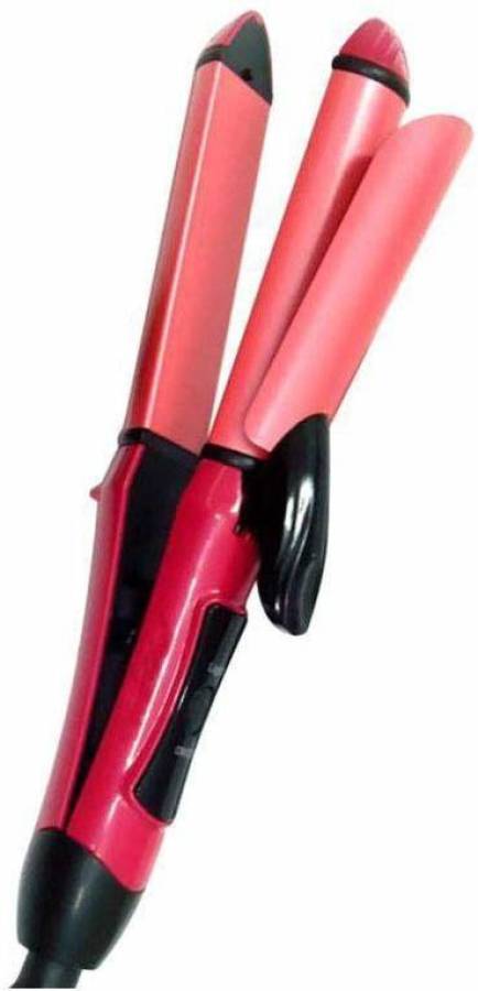 OXPER nh_ 800 straight and curl Hair Straightener (Pink) hair straightener -005 Hair Straightener Price in India