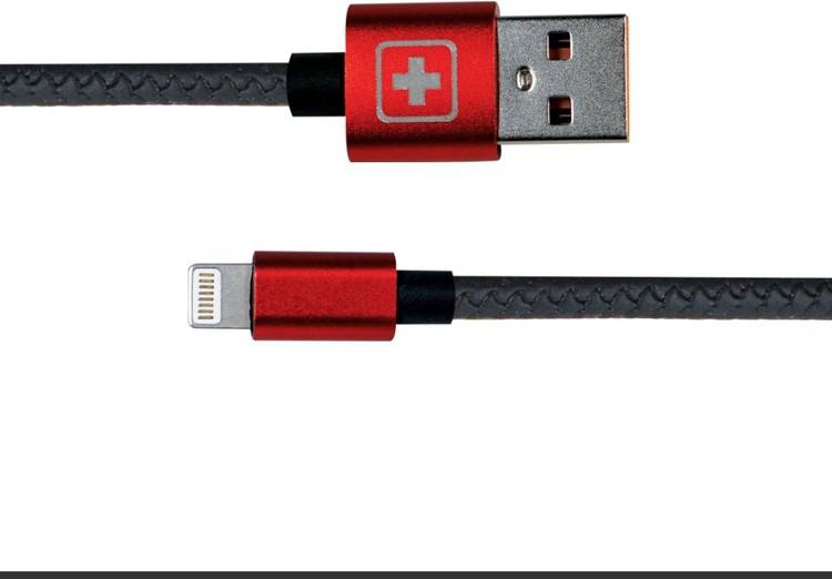 SWISS MILITARY Fast Charging 1.2 Mtr USB Lightning Data Cable with Fishtail Connector with Snake Pattern(Compatible with All USB devices) 1.2 m Lightning Cable