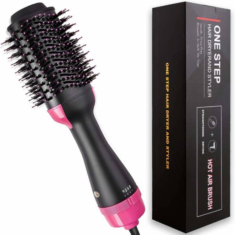 Professor Negative Ion Hair Straightener Curler Brush for All Hairstyle One Step Hair Dryer and Volumizer, Hot Air Brush, 3 in1 Styling Brush Style Hair Straightener Brush Price in India