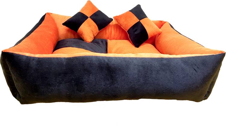 RK PRODUCTS 04 BLACK WITH ORANGE S Pet Bed