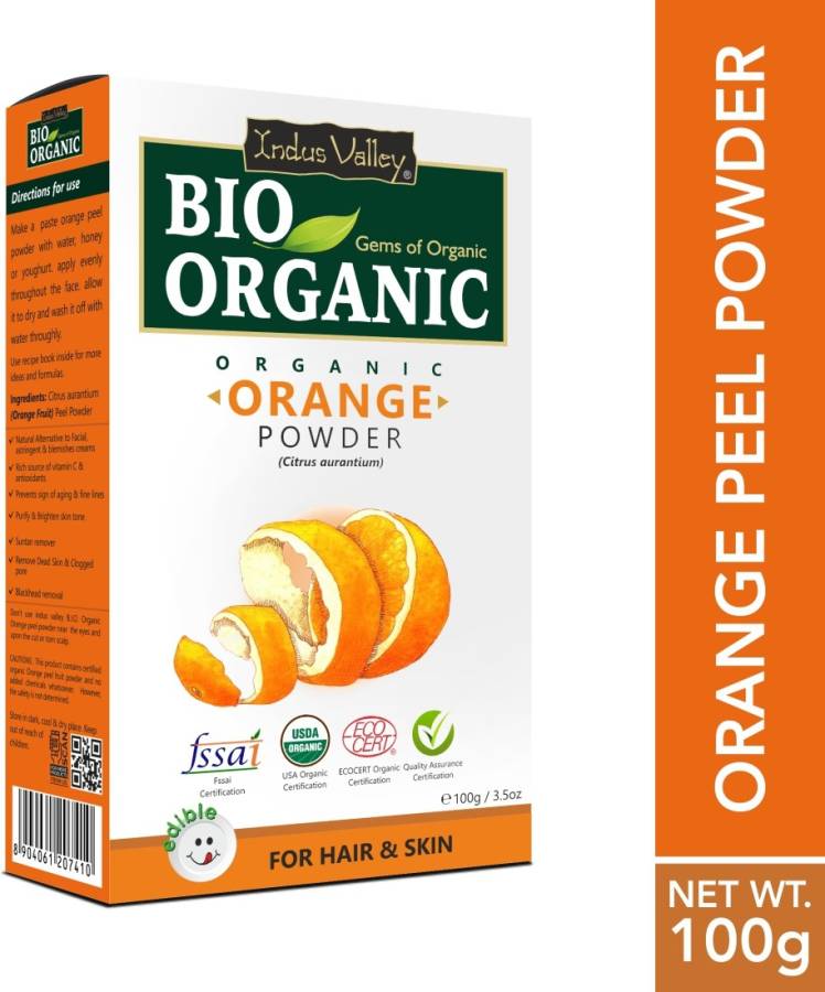 Indus Valley Bio Organic 100% Herbal Orange Peel Powder Price in India,  Full Specifications & Offers 