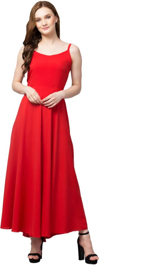 Women High Low Red Dress Price in India