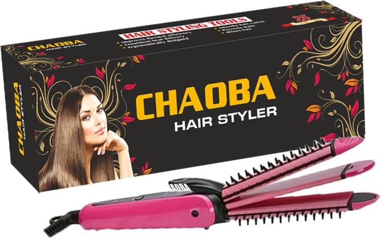 CHAOBA 3 In 1 Hair Care Collection of Electric Hair Curler, Hair Straightener & Hair Crimper with Ceramic Plate. A2 Hair Styler Price in India