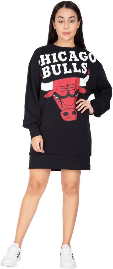 Women Blouson Black Dress