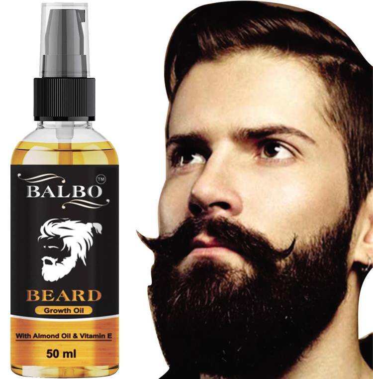 BALBO Beard Growth Oil - 50ml - More Beard Growth, 8 Natural Oils including Jojoba Oil, Vitamin E, Nourishment & Strengthening, No Harmful Chemicals Hair Oil Price in India