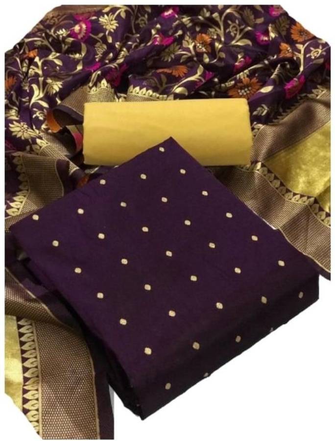 Cotton Silk Blend Printed Salwar Suit Material