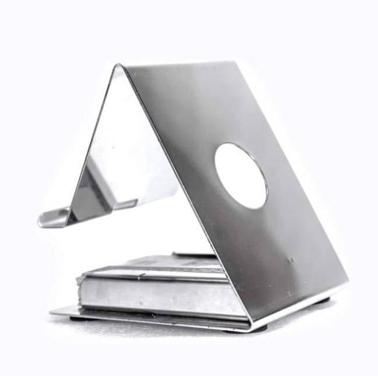 MMShopy Portable Mobile Stand With Card Holder Steel Phone Holder Desktop Universal Non-slip Mobile Holder (Steel) Mobile Holder