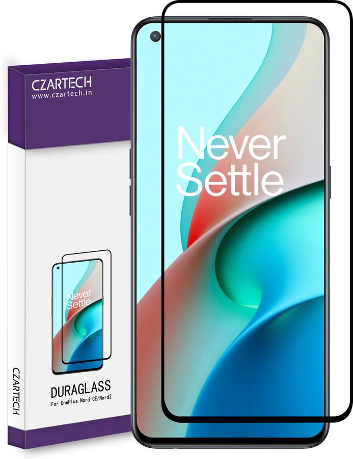 CZARTECH Edge To Edge Tempered Glass for OnePlus Nord CE 5G, Nord 2