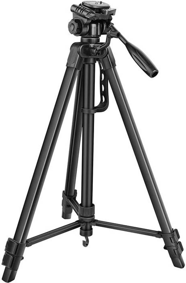OBDIR 3366 TRIPOD strong Metal mobile phone tripod/camera stand Three-Way Head & Quick Release Plate For Video Recording/Reels/Makeup/Online Classes ,YouTube ,Instagram ,Fits all smartphones,Action & DSLR Cameras Tripod Tripod, Tripod Bracket, Tripod Kit