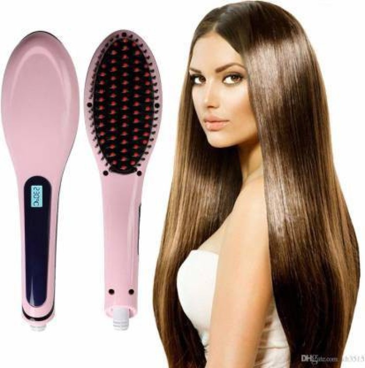 MAAUVTOR Hair Electric Comb Brush 2 in 1 Ceramic Fast Hair Straightener For  Womens Hair Straightening