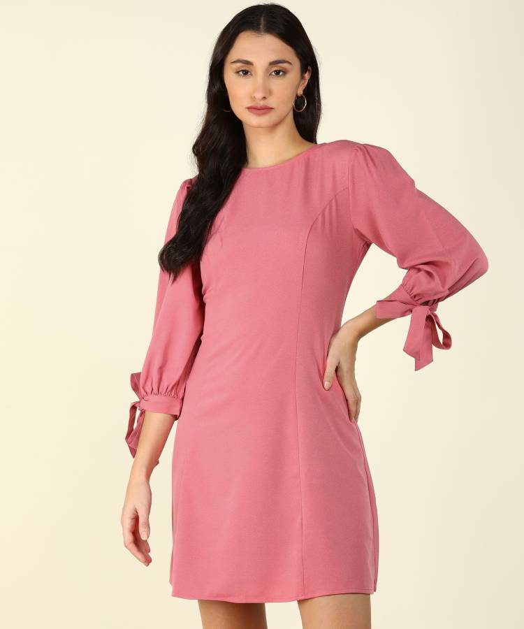 Women Shift Pink Dress Price in India