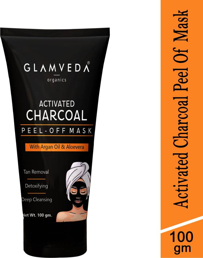 GLAMVEDA Activated Charcoal Peel Off Mask Enriched With Argan Oil and Aloe Vera Price in India