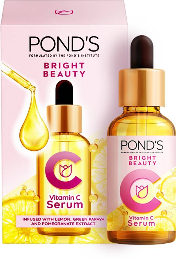 PONDS Bright Beauty Vitamin C Serum, Infused with Lemon, Green Papaya & Pomegranate Extract Price in India