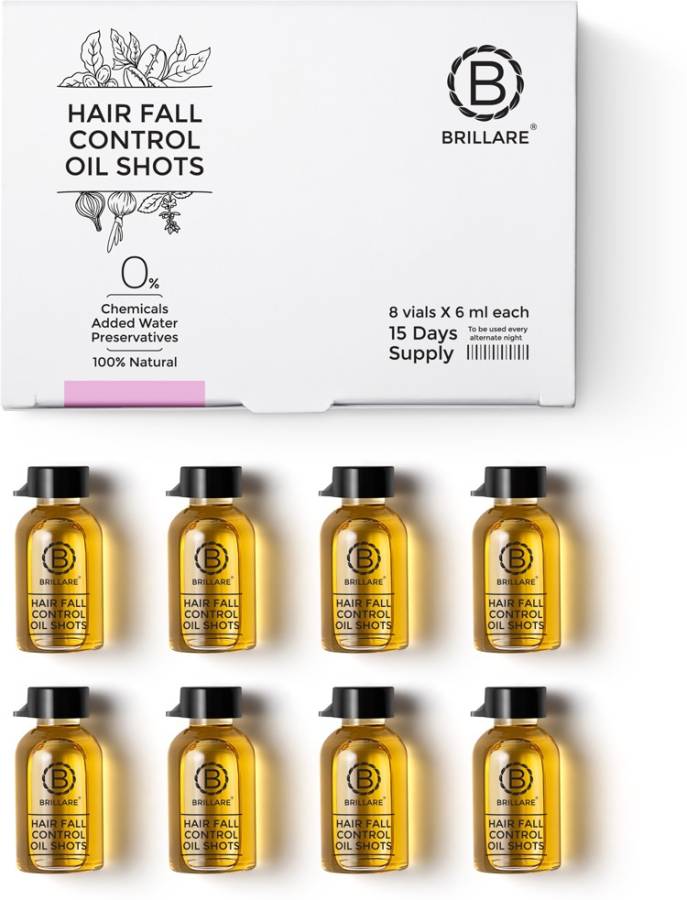 Brillare Hair Fall Control Oil Shots For Weak & Undernourished Hair,  Hair Oil Price in India