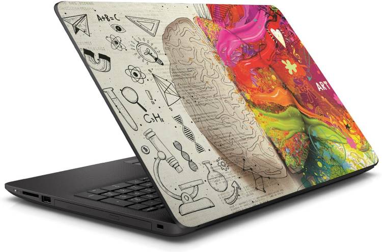 Paveetra Creative Brain Has Two Part of Thinking Laptop Sticker SKINAP487 Vinyl Laptop Decal 15.6