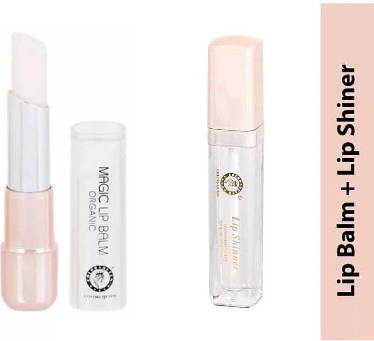 Color Queen Transparent Color With Supreme Shine and Organic Magic Lip Balm Price in India