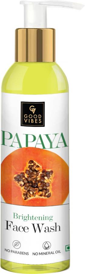 GOOD VIBES Brightening  - Papaya (200 ml) Face Wash Price in India
