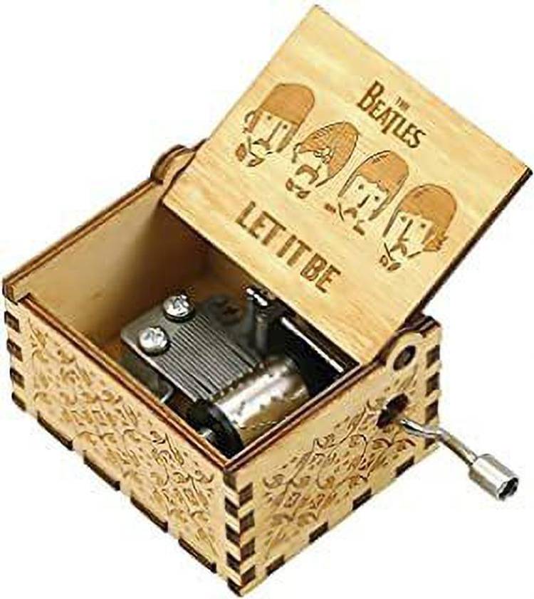 Rudrav Beatles Music Hand Crank Musical Box musicalbox The Beatles Rock Band Musicbox