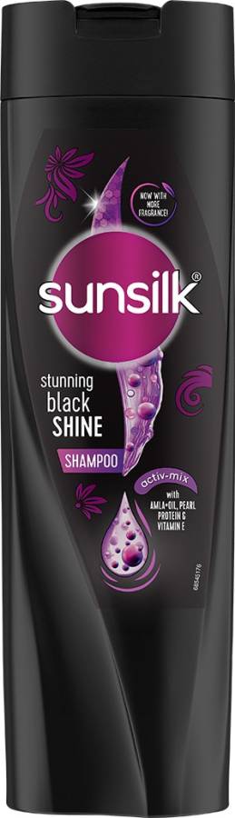 SUNSILK Stunning Black Shine Shampoo Price in India