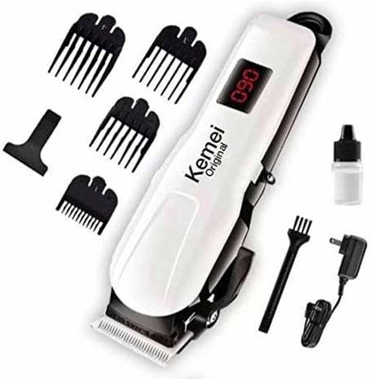 Burn And Build KM-809A Professional Rechargeable and Cordless Hair Clipper Runtime: 120 min Trimmer for Men & Women