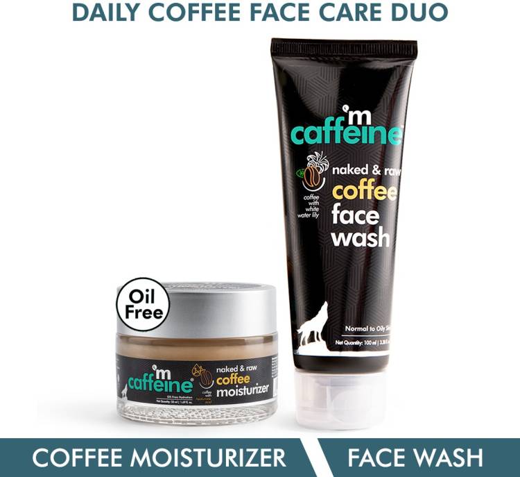 mCaffeine Daily Coffee Face Care Duo - Face Wash & Moisturizer | For Men and Women Price in India