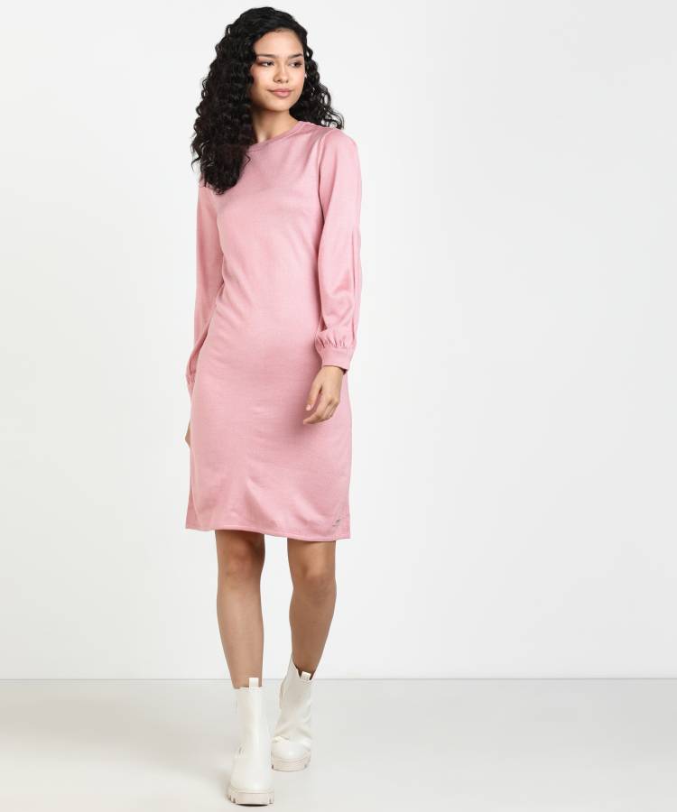 Women Sweater Pink Dress Price in India