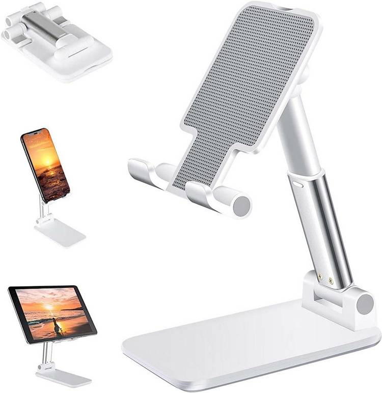 Casewilla Foldable Mobile Stand Holder Angle & Height Adjustable Desk Mobile Holder