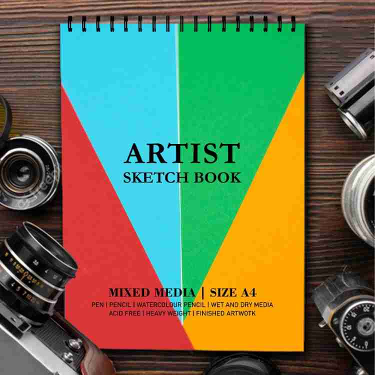 BPDESIGNSOLUTION pencil Color Pattern Sketch Book for Arts and Drawing 100  Pages 140 GSM Size A4 Sketch Pad (50 Sheets) Sketch Pad Price in India -  Buy BPDESIGNSOLUTION pencil Color Pattern Sketch
