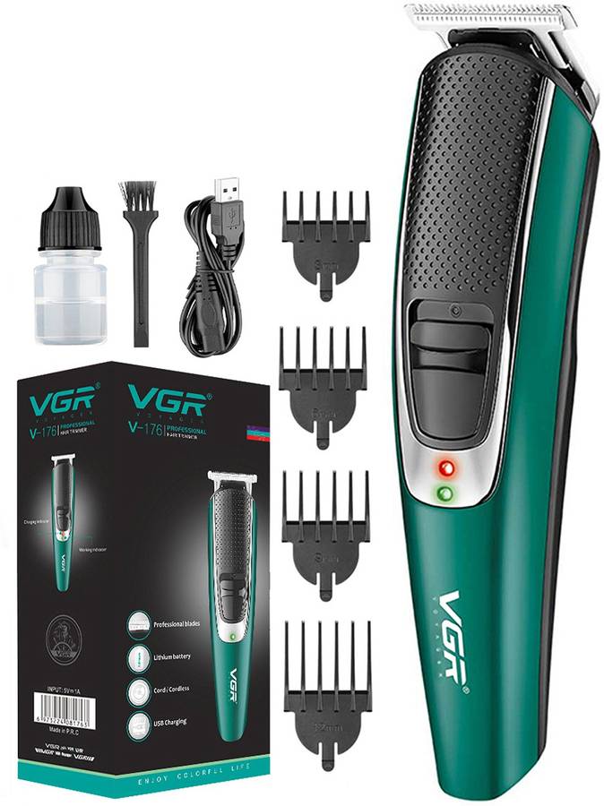 VGR V-176 Professional Hair Trimmer  Runtime: 120 min Trimmer for Men