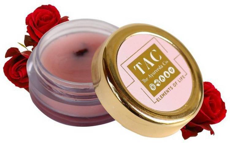 TAC - The Ayurveda Co. Rose Lip Balm for Women, Men For Pigmented, Dry and Chapped Lips Rose, Shea, cocoa Price in India