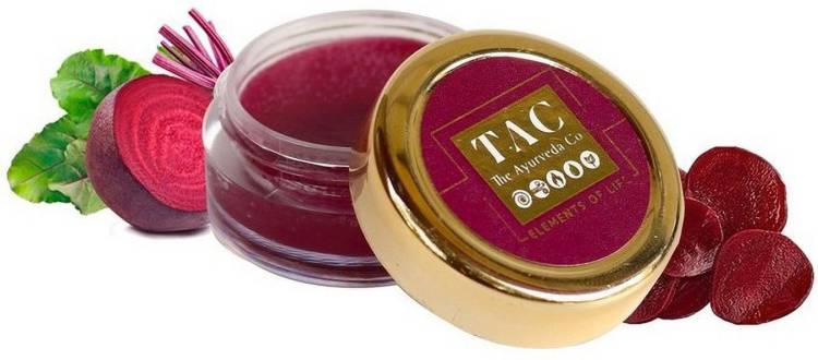 TAC - The Ayurveda Co. Beetroot Lip Balm For Dark Lips, Men and Women Beetroot, Cocoa Butter, Shea Butter Price in India