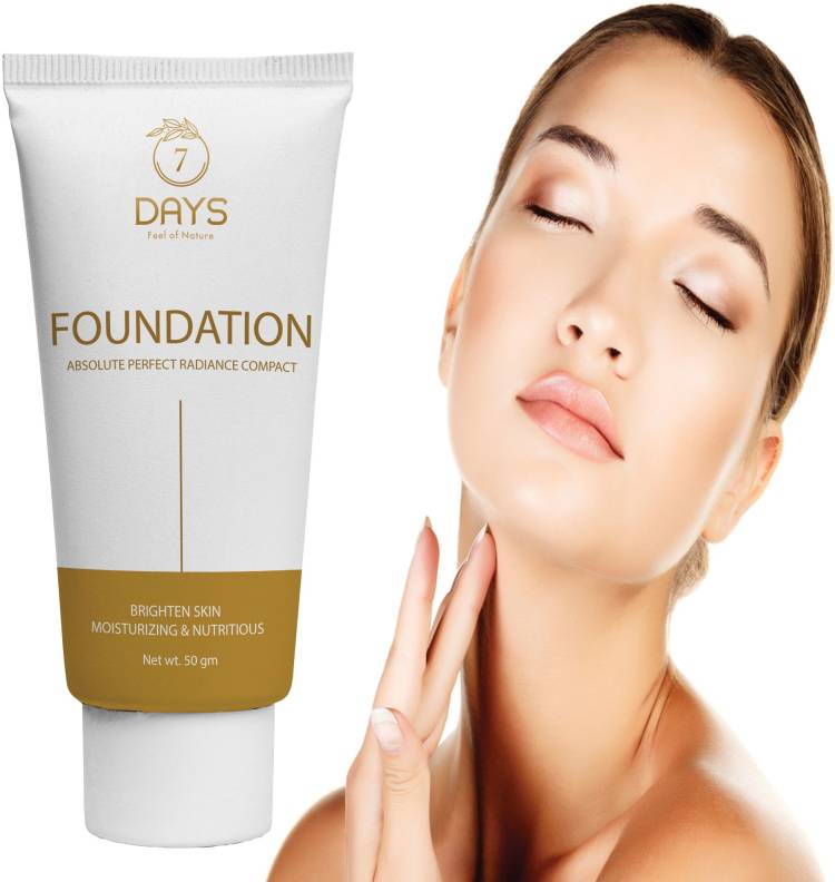 7 Days foundation cream for oily dry skin and refines pores for a natural looking matte finish Foundation Price in India