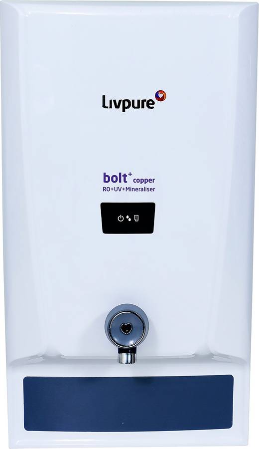 LIVPURE LIV-BOLT+COPPER(RO+UV+MIN) 7 l RO + UV + Mineraliser Water Purifier