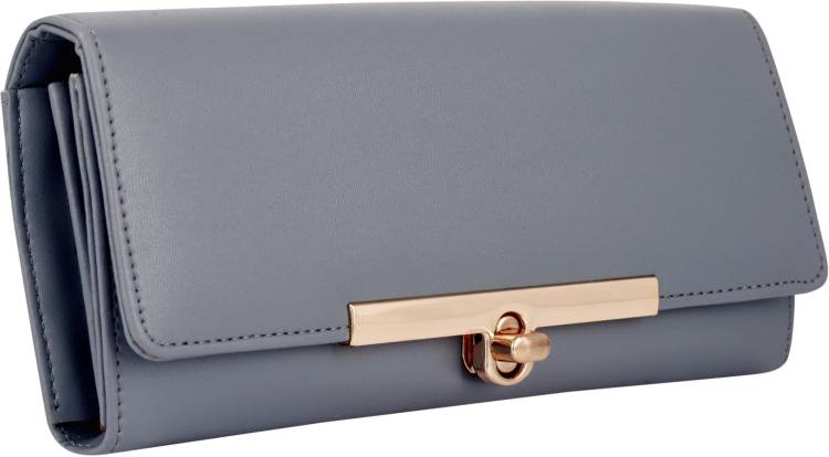Casual Grey, Blue  Clutch  - Regular Size Price in India